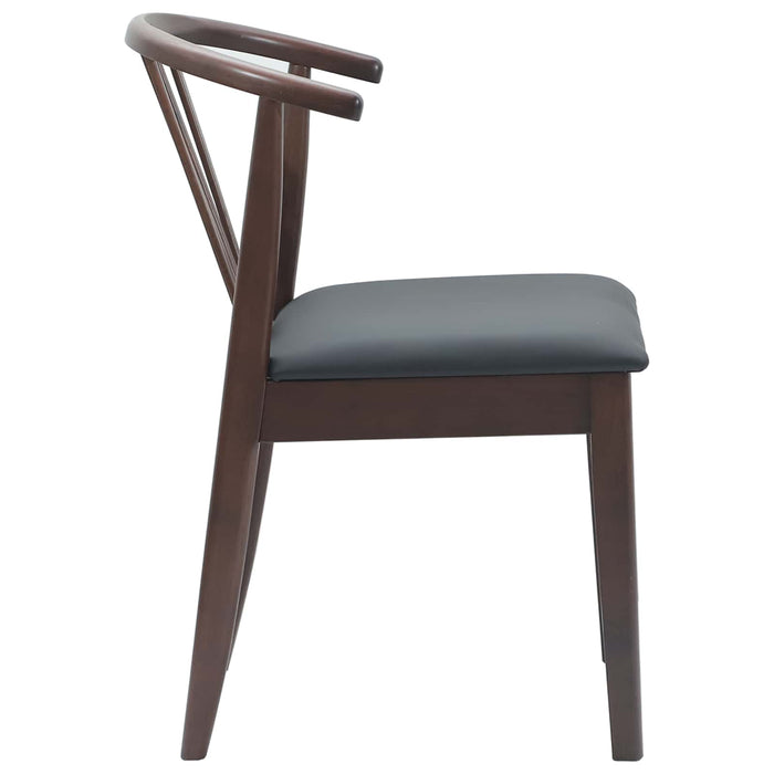 Scaun de sufragerie 2 pcs Maro deschis și negru - WALTI WALTI