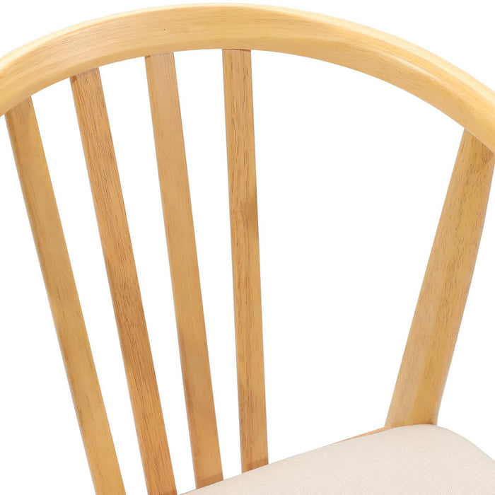 Scaun de sufragerie 2 pcs Natural și deschis - WALTI WALTI