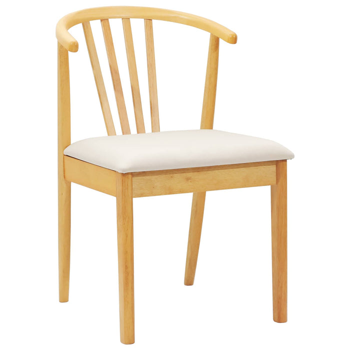 Scaun de sufragerie 2 pcs Natural și deschis - WALTI WALTI