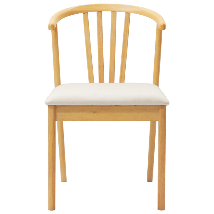 Scaun de sufragerie 2 pcs Natural și deschis - WALTI WALTI