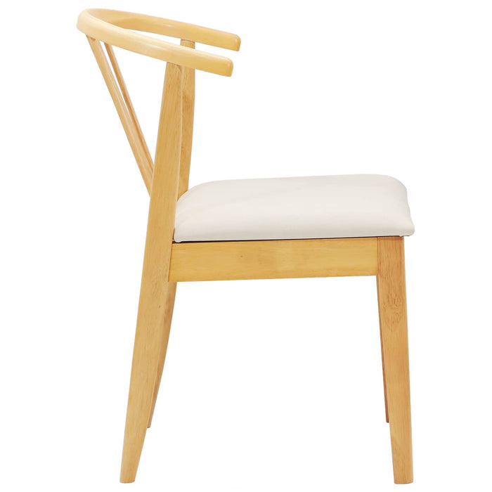 Scaun de sufragerie 2 pcs Natural și deschis - WALTI WALTI
