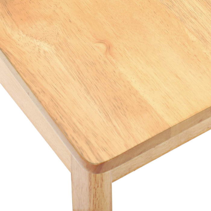 Scaun de sufragerie 2 pcs natural Lemn de cauciuc solid - WALTI WALTI