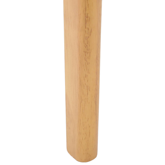 Scaun de sufragerie 2 pcs natural Lemn de cauciuc solid - WALTI WALTI