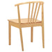 Scaun de sufragerie 2 pcs natural Lemn de cauciuc solid - WALTI WALTI