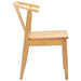 Scaun de sufragerie 2 pcs natural Lemn de cauciuc solid - WALTI WALTI
