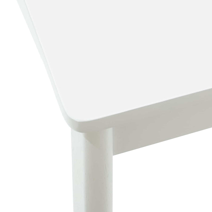 Scaun de sufragerie 2 pcs Alb Lemn de cauciuc solid - WALTI WALTI