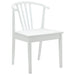 Scaun de sufragerie 2 pcs Alb Lemn de cauciuc solid - WALTI WALTI