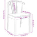 Scaun de sufragerie 2 pcs Alb Lemn de cauciuc solid - WALTI WALTI