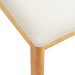 Scaun de sufragerie 2 pcs Natural și Alb Lemn de cauciuc solid - WALTI WALTI