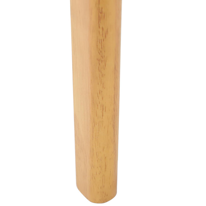 Scaun de sufragerie 2 pcs Natural și Alb Lemn de cauciuc solid - WALTI WALTI