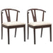 Scaun de sufragerie 2 pcs Maro deschis și deschis - WALTI WALTI