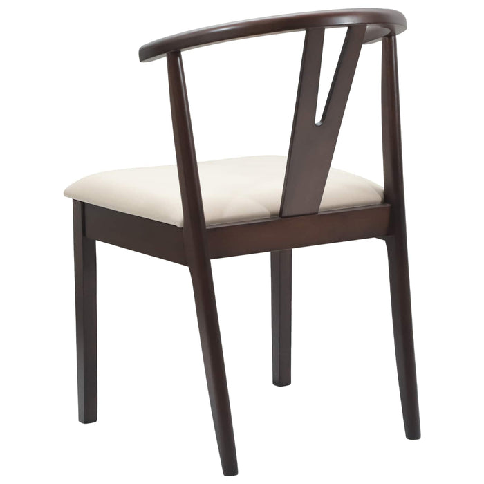Scaun de sufragerie 2 pcs Maro deschis și deschis - WALTI WALTI