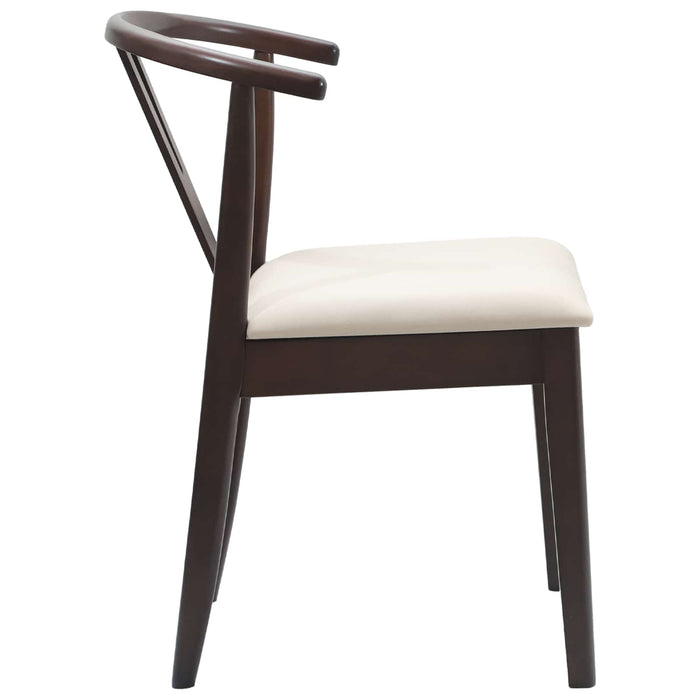 Scaun de sufragerie 2 pcs Maro deschis și deschis - WALTI WALTI