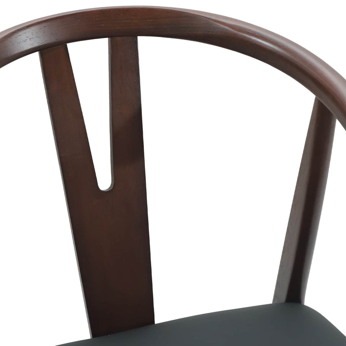 Scaun de sufragerie 2 pcs Maro deschis și negru - WALTI WALTI