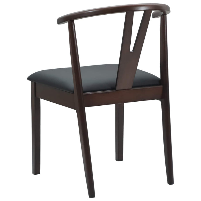 Scaun de sufragerie 2 pcs Maro deschis și negru - WALTI WALTI