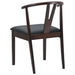 Scaun de sufragerie 2 pcs Maro deschis și negru - WALTI WALTI