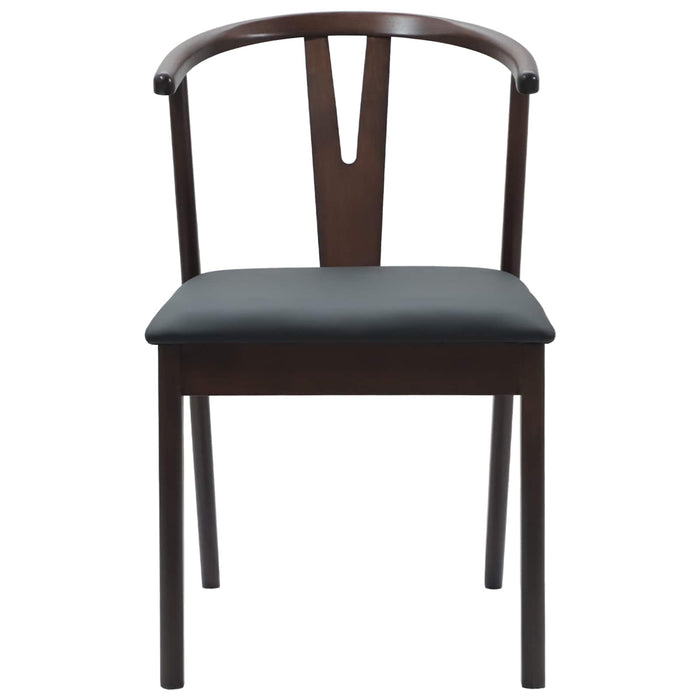 Scaun de sufragerie 2 pcs Maro deschis și negru - WALTI WALTI