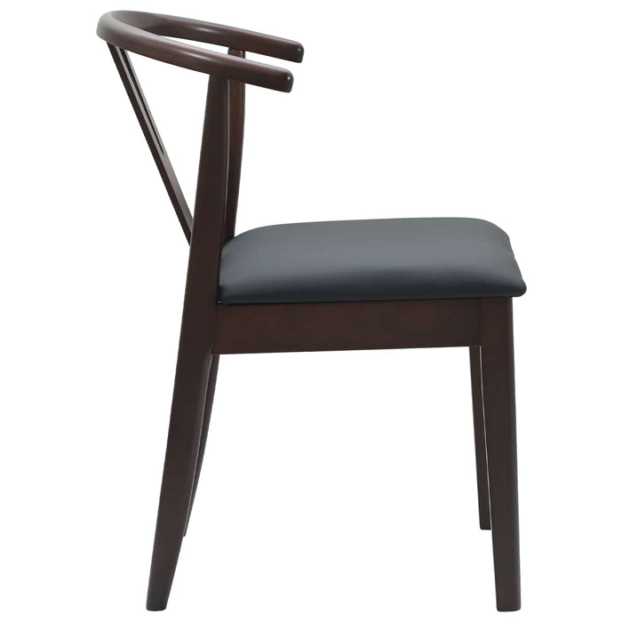 Scaun de sufragerie 2 pcs Maro deschis și negru - WALTI WALTI