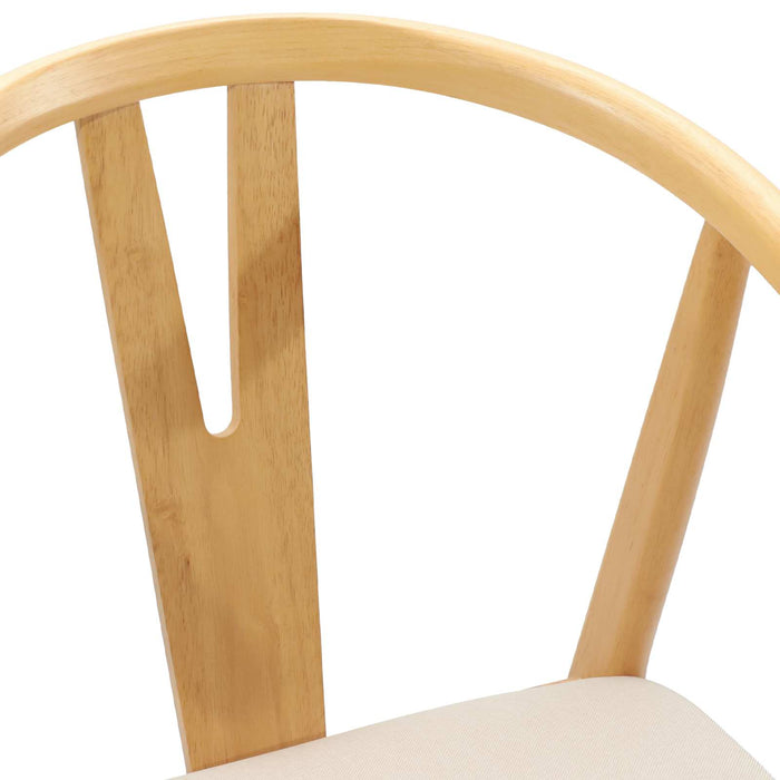 Scaun de sufragerie 2 pcs Natural și deschis - WALTI WALTI