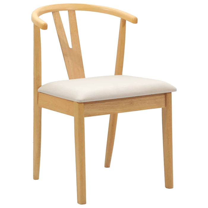 Scaun de sufragerie 2 pcs Natural și deschis - WALTI WALTI