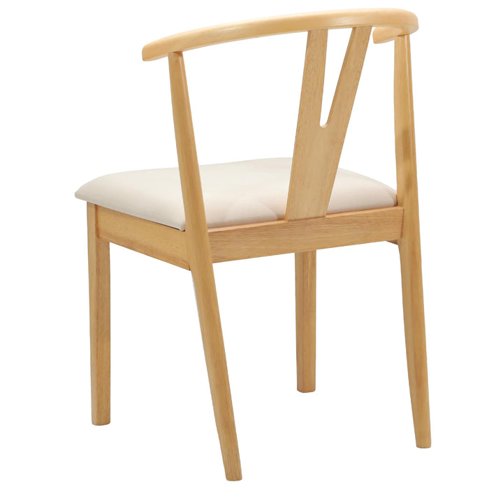 Scaun de sufragerie 2 pcs Natural și deschis - WALTI WALTI