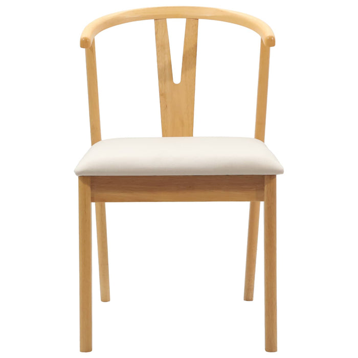 Scaun de sufragerie 2 pcs Natural și deschis - WALTI WALTI