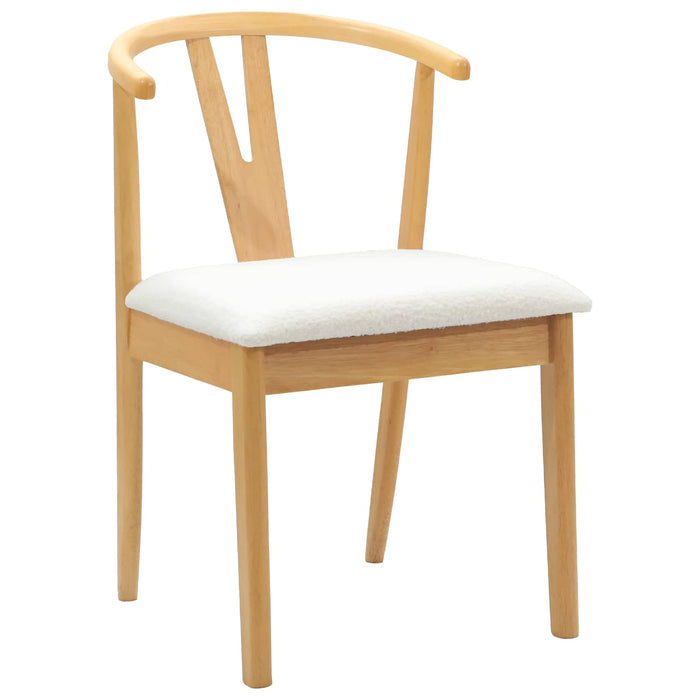 Scaun de sufragerie 2 pcs Natural și deschis - WALTI WALTI