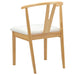 Scaun de sufragerie 2 pcs Natural și deschis - WALTI WALTI