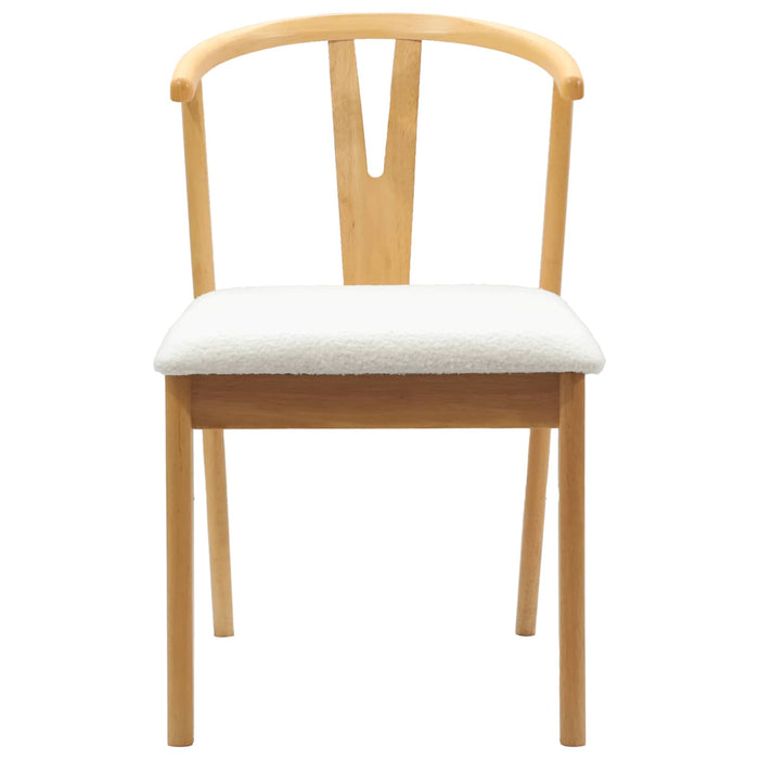 Scaun de sufragerie 2 pcs Natural și deschis - WALTI WALTI