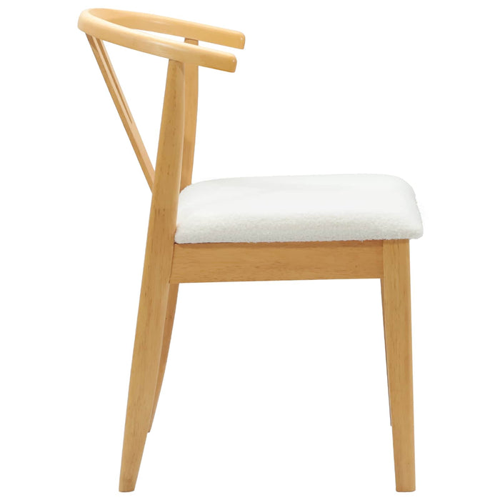 Scaun de sufragerie 2 pcs Natural și deschis - WALTI WALTI