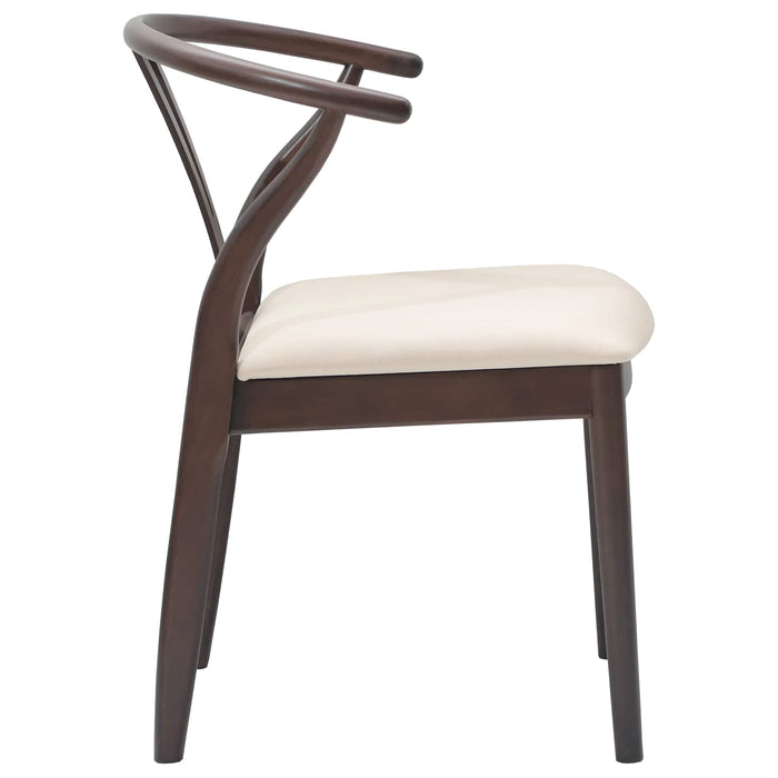 Scaun de sufragerie 2 pcs Maro deschis și deschis - WALTI WALTI