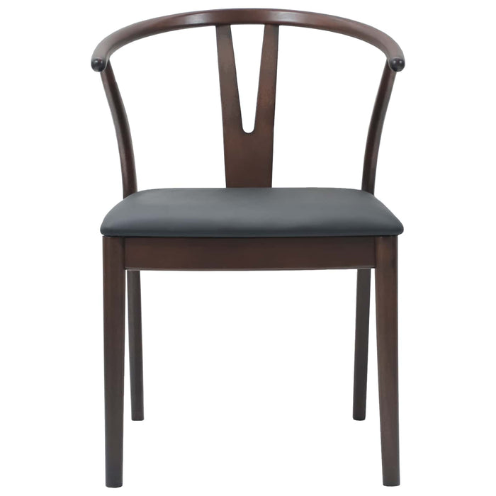 Scaun de sufragerie 2 pcs Maro deschis și negru - WALTI WALTI