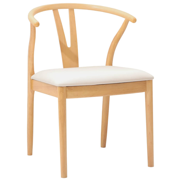 Scaun de sufragerie 2 pcs Natural și deschis - WALTI WALTI