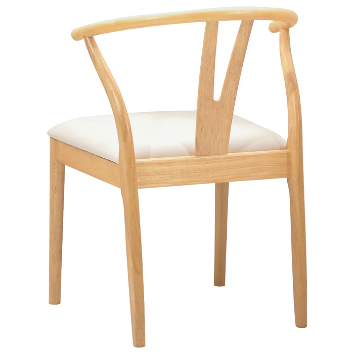 Scaun de sufragerie 2 pcs Natural și deschis - WALTI WALTI