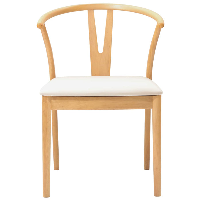 Scaun de sufragerie 2 pcs Natural și deschis - WALTI WALTI
