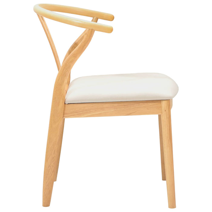 Scaun de sufragerie 2 pcs Natural și deschis - WALTI WALTI