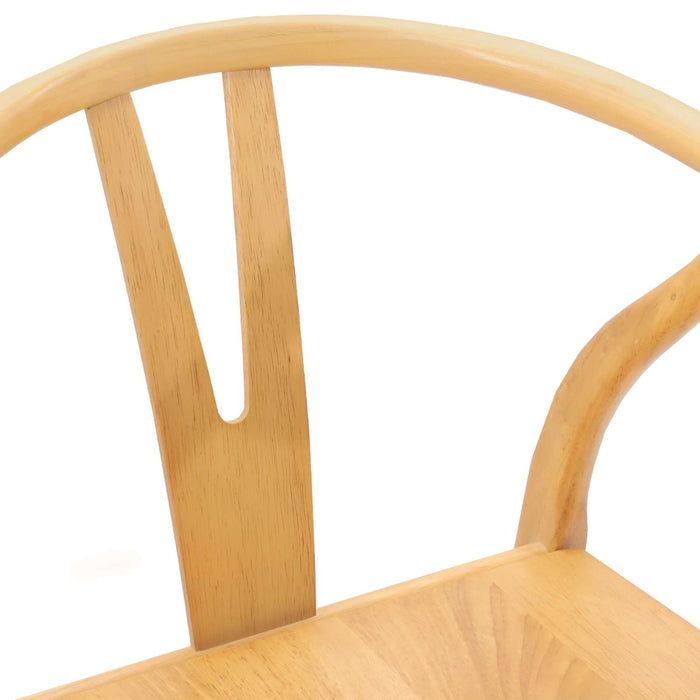 Scaun de sufragerie 2 pcs natural Lemn Solid de Cauciuc - WALTI WALTI