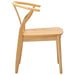 Scaun de sufragerie 2 pcs natural Lemn Solid de Cauciuc - WALTI WALTI