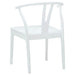 Scaun de sufragerie 2 pcs Alb și Alb Lemn Solid de Cauciuc - WALTI WALTI