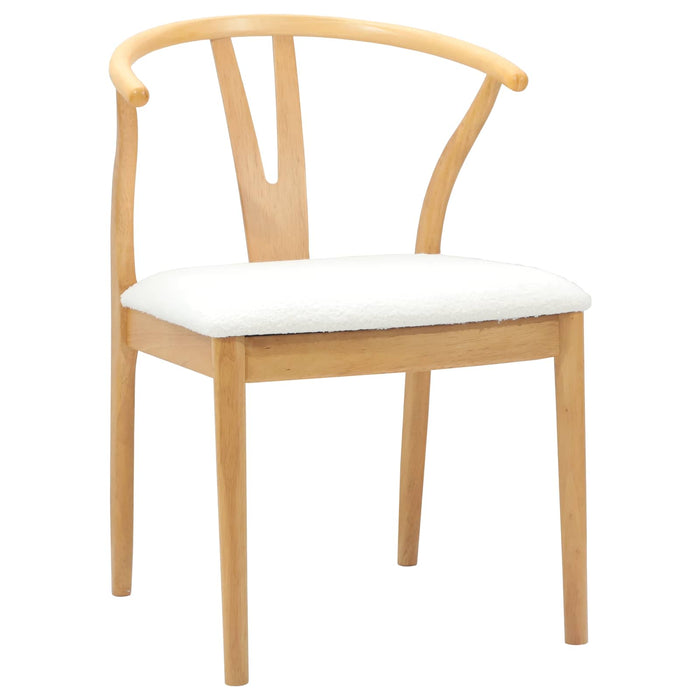 Scaun de sufragerie 2 pcs Natural și deschis - WALTI WALTI