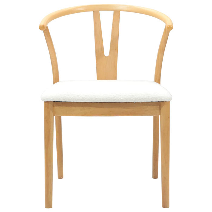Scaun de sufragerie 2 pcs Natural și deschis - WALTI WALTI