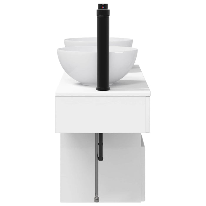 Set de mobilier pentru baie 3 buc. Alb Lemn prelucrat WALTI