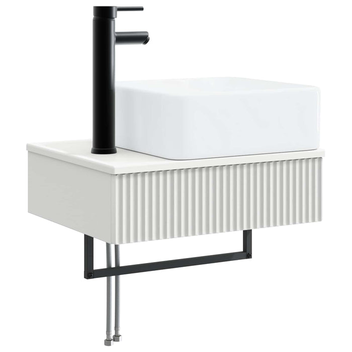 Set de mobilier pentru baie 3 buc. Alb Lemn prelucrat WALTI