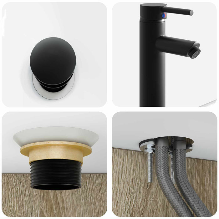 Set de mobilier pentru baie 3 buc. Stejar Sonoma Lemn prelucrat WALTI