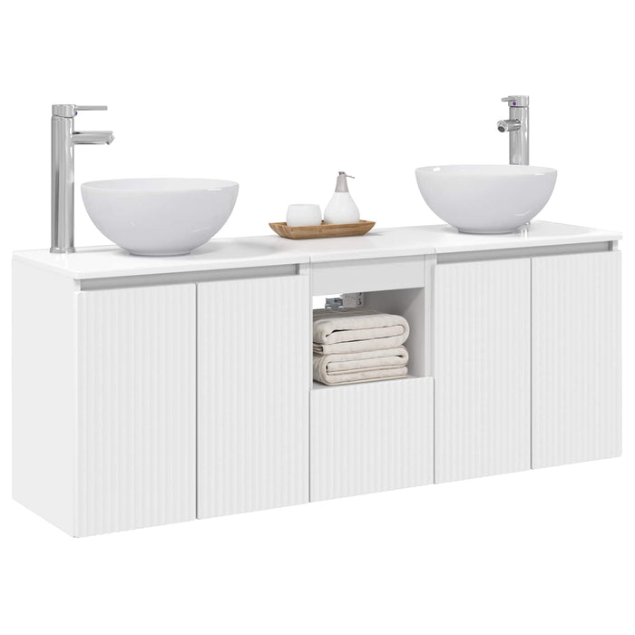 Set dulap baie 3 buc. Alb 49,5 x 35 x 63 cm Lemn prelucrat WALTI