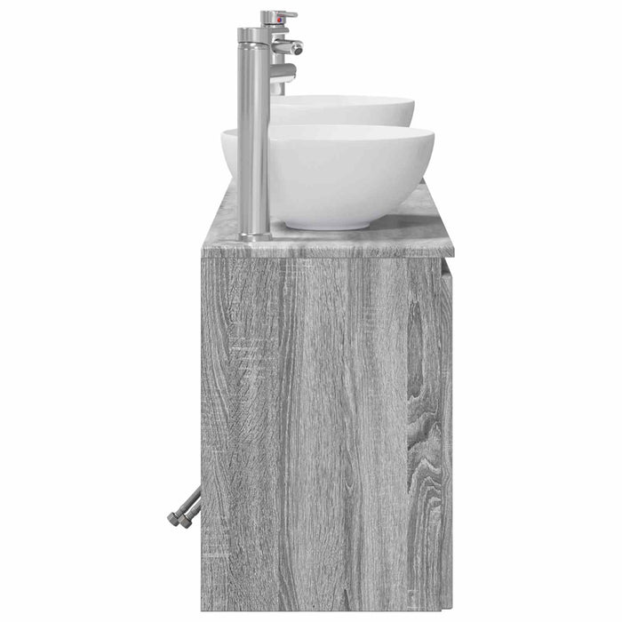 Set dulap baie 3 buc. Sonoma gri 49,5 x 35 x 63 cm WALTI
