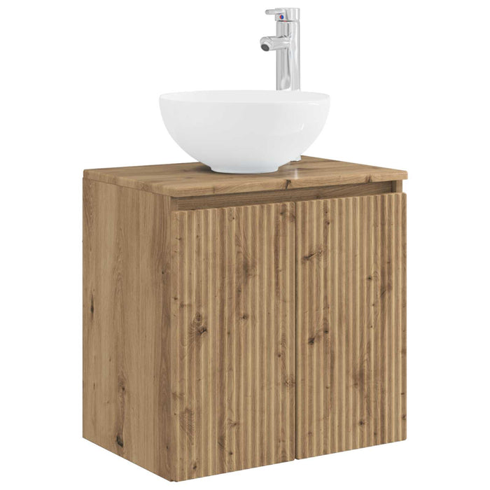 Set dulap baie 3 buc. Stejar Artizanal 49,5 x 35 x 63 cm WALTI