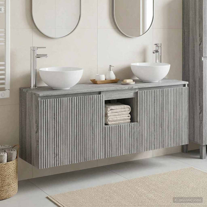 Set dulap baie 3 buc. Sonoma gri 49,5 x 41 x 64,5 cm WALTI