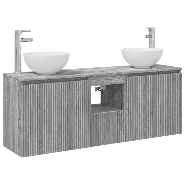 Set dulap baie 3 buc. Sonoma gri 49,5 x 41 x 64,5 cm WALTI