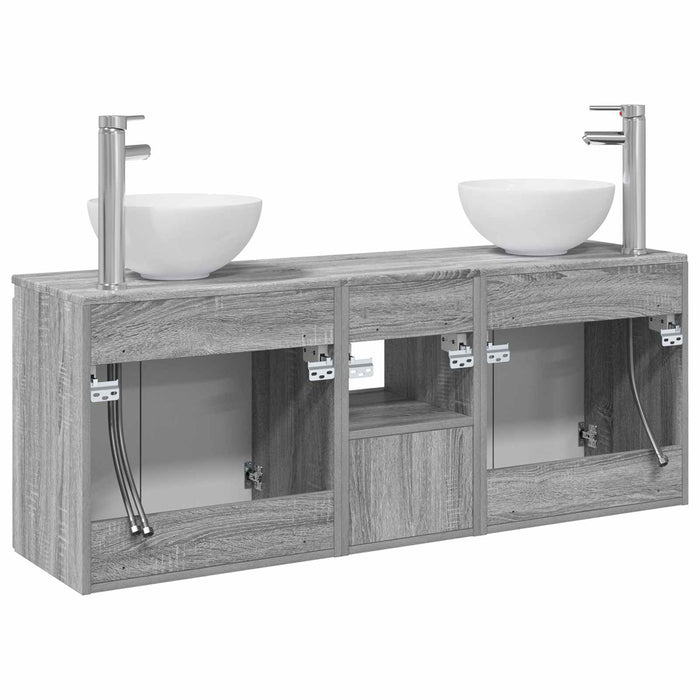 Set dulap baie 3 buc. Sonoma gri 49,5 x 41 x 64,5 cm WALTI
